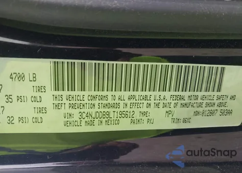 2020 Jeep Compass Trailhawk 4X4 из США, поврежденный, VIN 3C4NJDDB9LT195612